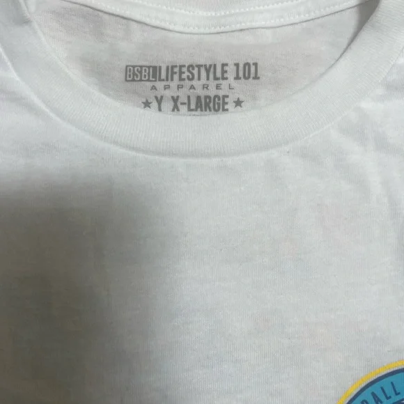 White Tee with Green Graphic - Picture 8 of 10